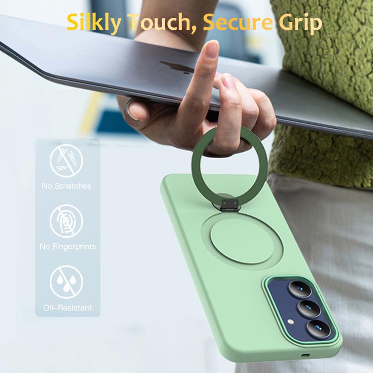 For Galaxy A27 5G Gen1.5 Pivot Ring Holder TPU Hybrid PC Phone Case