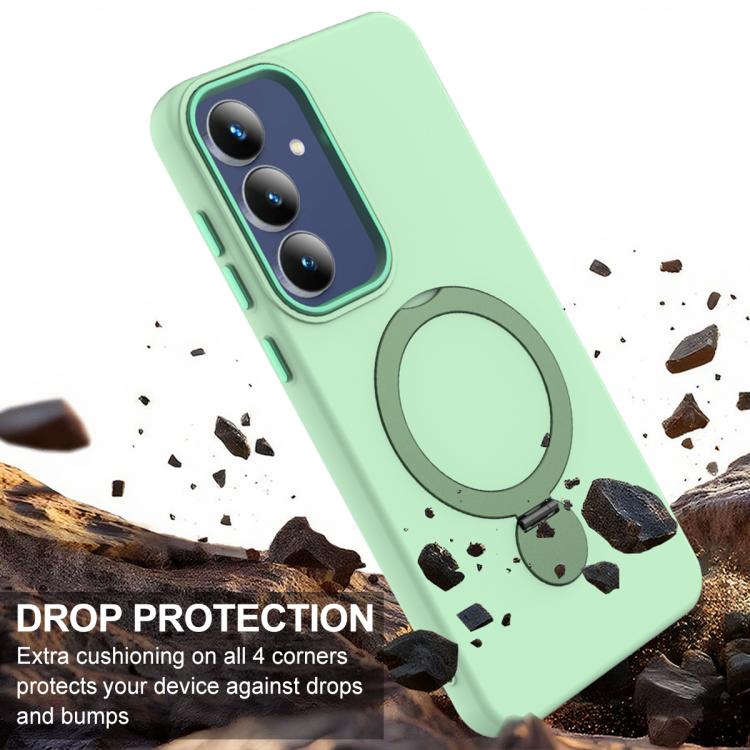 For Galaxy A27 5G Gen1.5 Pivot Ring Holder TPU Hybrid PC Phone Case