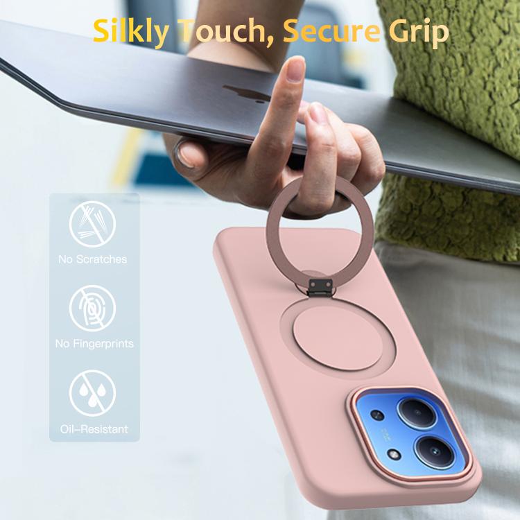 For Redmi 15C 5G / 4G EU 173mm Gen1.5 Pivot Ring Holder TPU Hybrid PC Phone Case