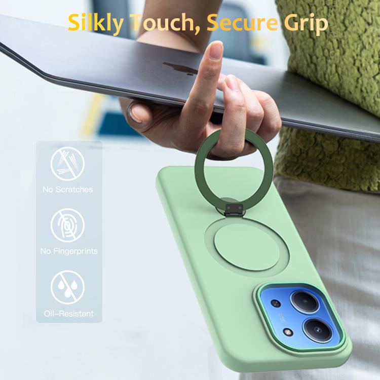 For Redmi 15C 5G / 4G EU 173mm Gen1.5 Pivot Ring Holder TPU Hybrid PC Phone Case
