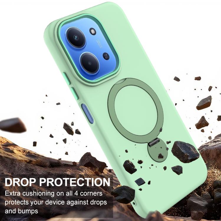 For Redmi 15C 5G / 4G EU 173mm Gen1.5 Pivot Ring Holder TPU Hybrid PC Phone Case
