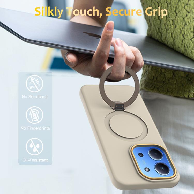 For Redmi 15C 5G / 4G EU 173mm Gen1.5 Pivot Ring Holder TPU Hybrid PC Phone Case