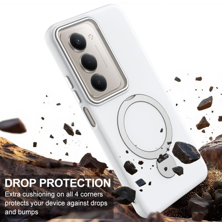 For Redmi 15 5G / 4G EU 171mm Gen1.5 Pivot Ring Holder TPU Hybrid PC Phone Case