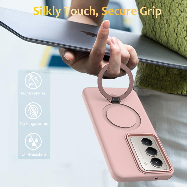 For Redmi 15 5G / 4G EU 171mm Gen1.5 Pivot Ring Holder TPU Hybrid PC Phone Case