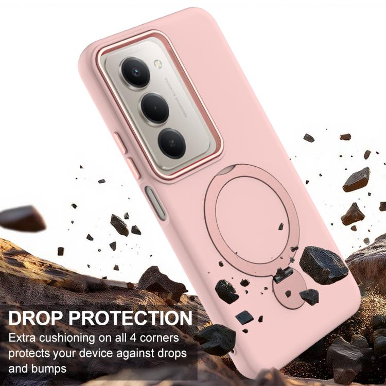 For Redmi 15 5G / 4G EU 171mm Gen1.5 Pivot Ring Holder TPU Hybrid PC Phone Case
