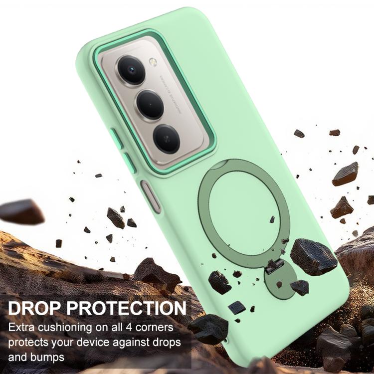For Redmi 15 5G / 4G EU 171mm Gen1.5 Pivot Ring Holder TPU Hybrid PC Phone Case