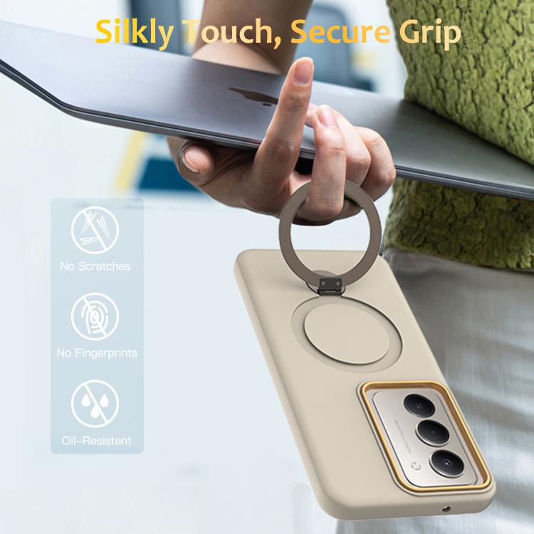 For Redmi 15 5G / 4G EU 171mm Gen1.5 Pivot Ring Holder TPU Hybrid PC Phone Case