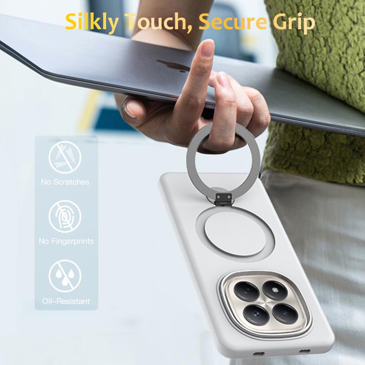 For Redmi Note 15 Pro 4G Global 163.2mm Gen1.5 Pivot Ring Holder TPU Hybrid PC Phone Case