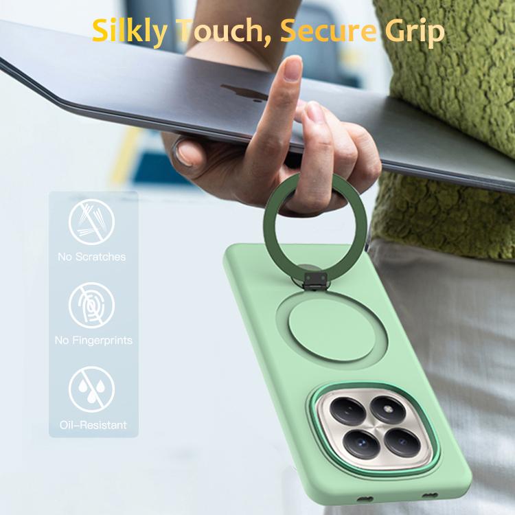 For Redmi Note 15 Pro+ 5G Global 163.3mm Gen1.5 Pivot Ring Holder TPU Hybrid PC Phone Case