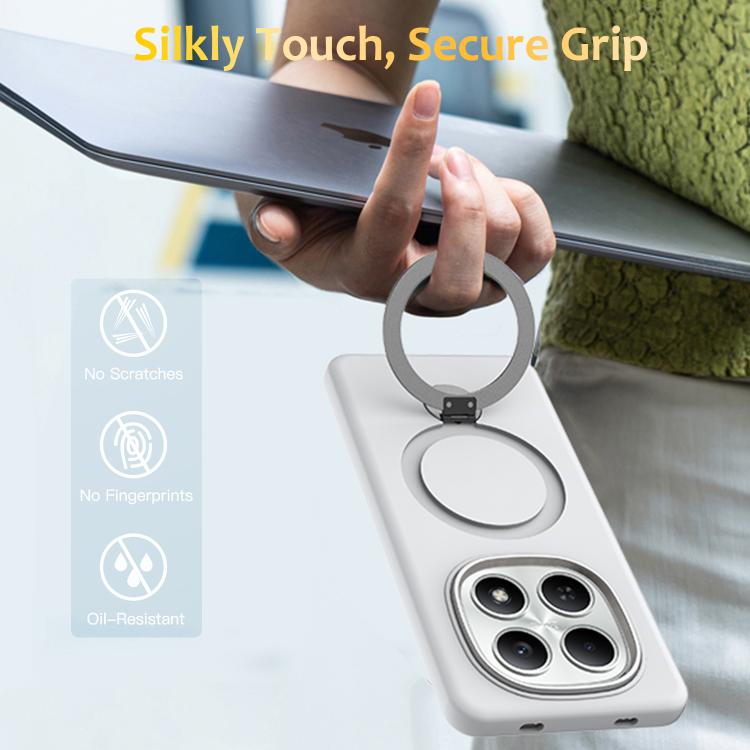 For Redmi Note 15 Global / Poco M8 5G Gen1.5 Pivot Ring Holder TPU Hybrid PC Phone Case