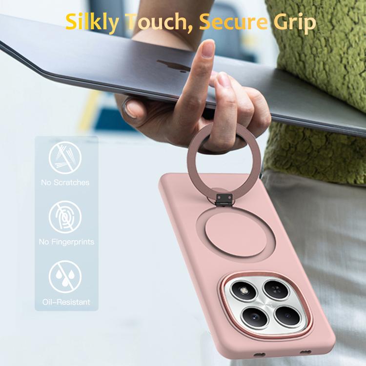 For Redmi Note 15 Global / Poco M8 5G Gen1.5 Pivot Ring Holder TPU Hybrid PC Phone Case