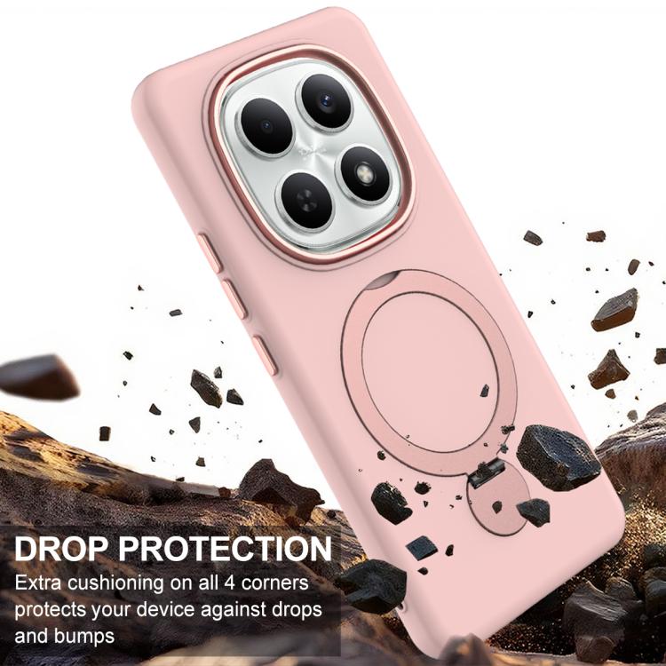For Redmi Note 15 Global / Poco M8 5G Gen1.5 Pivot Ring Holder TPU Hybrid PC Phone Case
