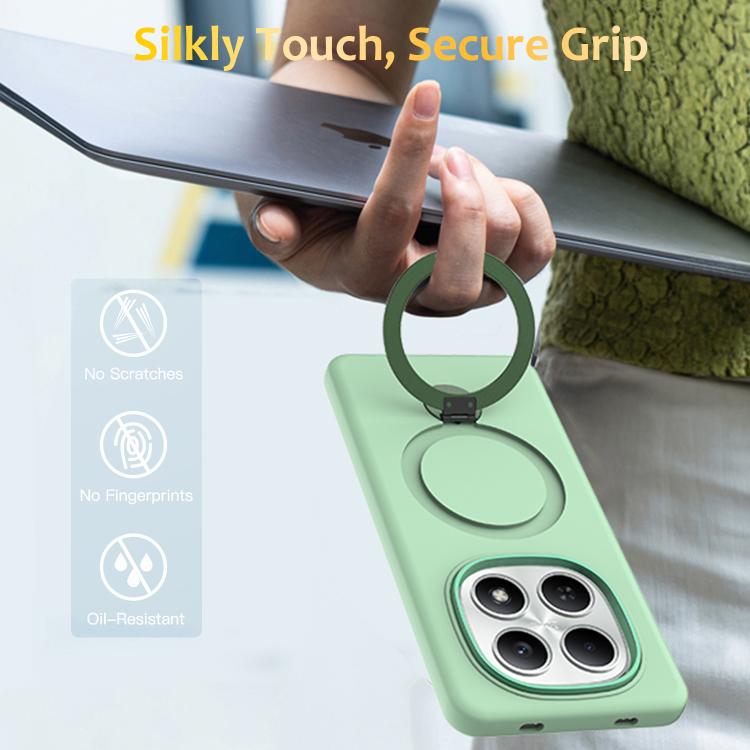 For Redmi Note 15 Global / Poco M8 5G Gen1.5 Pivot Ring Holder TPU Hybrid PC Phone Case