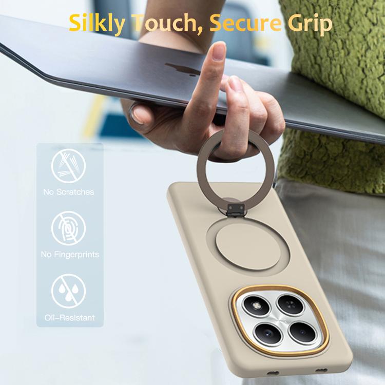 For Redmi Note 15 Global / Poco M8 5G Gen1.5 Pivot Ring Holder TPU Hybrid PC Phone Case