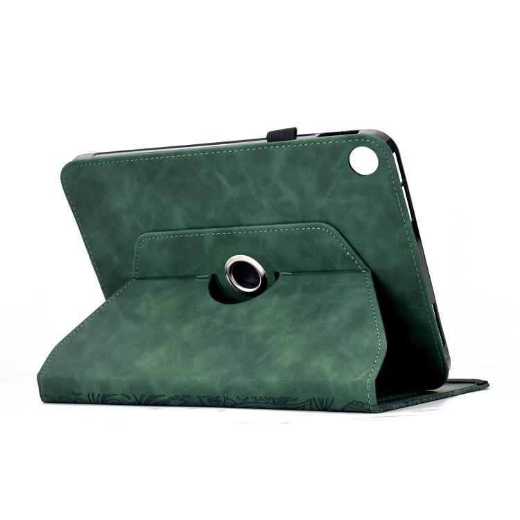 For Samsung Galaxy Tab A11+ / A9+ Rotatable Mandala Embossed Smart Leather Tablet Case