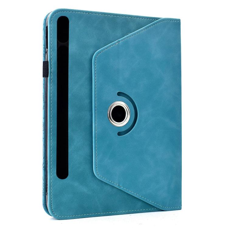 For Samsung Galaxy Tab S10 FE / S9 Rotatable Mandala Embossed Smart Leather Tablet Case