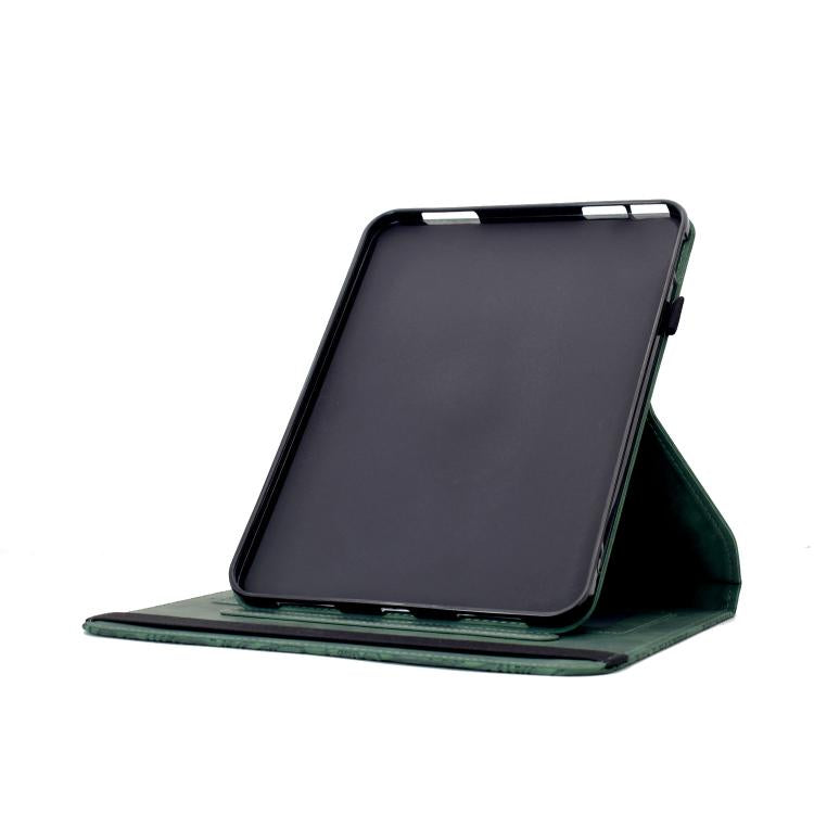 For Samsung Galaxy Tab S10 FE / S9 Rotatable Mandala Embossed Smart Leather Tablet Case