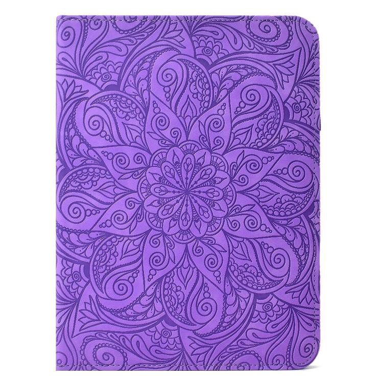 For Samsung Galaxy Tab A7 Lite Rotatable Mandala Embossed Leather Tablet Case