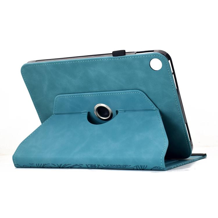 For Samsung Galaxy Tab A11 / A9 Rotatable Mandala Embossed Leather Tablet Case