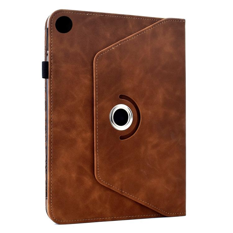 For Samsung Galaxy Tab A11 / A9 Rotatable Mandala Embossed Leather Tablet Case