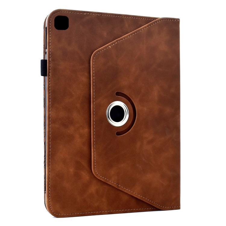 For Samsung Galaxy Tab A 10.1 2019 Rotatable Mandala Embossed Leather Tablet Case