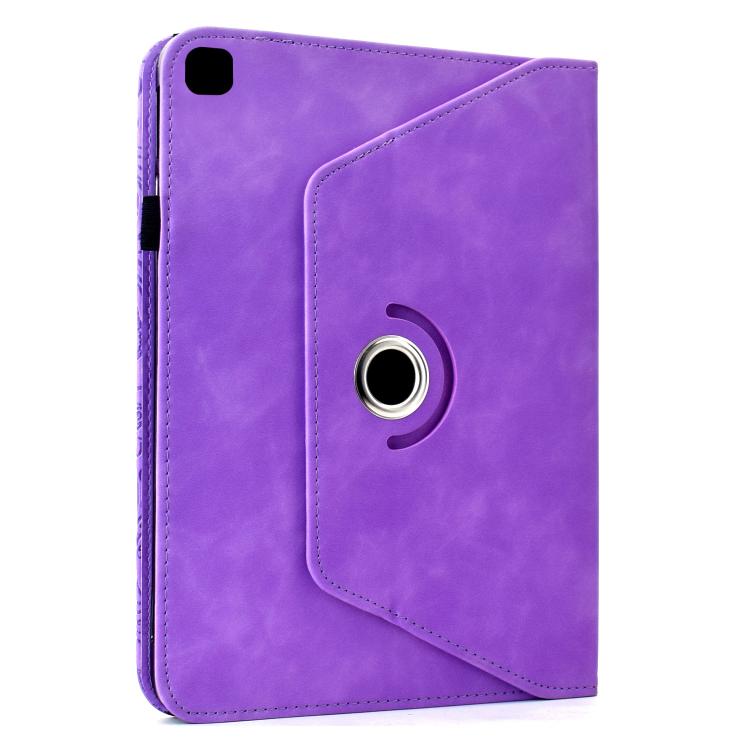 For Samsung Galaxy Tab A 10.1 2019 Rotatable Mandala Embossed Leather Tablet Case