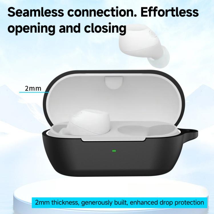 For Sony WF-C710N Solid Color Silicone Earphone Protective Cover with Hook