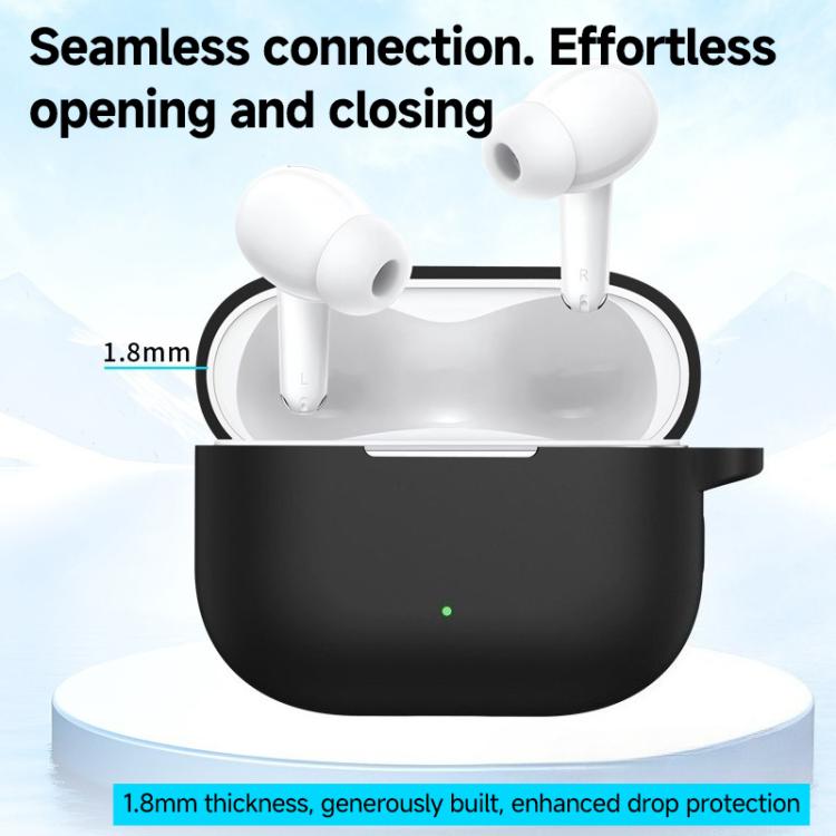 For vivo TWS 5 Solid Color Silicone Earphone Protective Cover with Hook