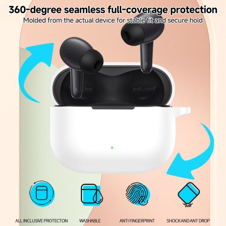 For vivo TWS 5 Solid Color Silicone Earphone Protective Cover with Hook