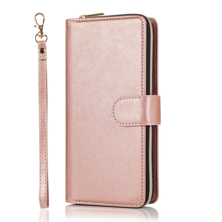 For Samsung Galaxy A71 5G Zipper Wallet Bag Horizontal Flip PU Leather Case with Holder & 9 Card Slots & Wallet & Lanyard & Photo Frame