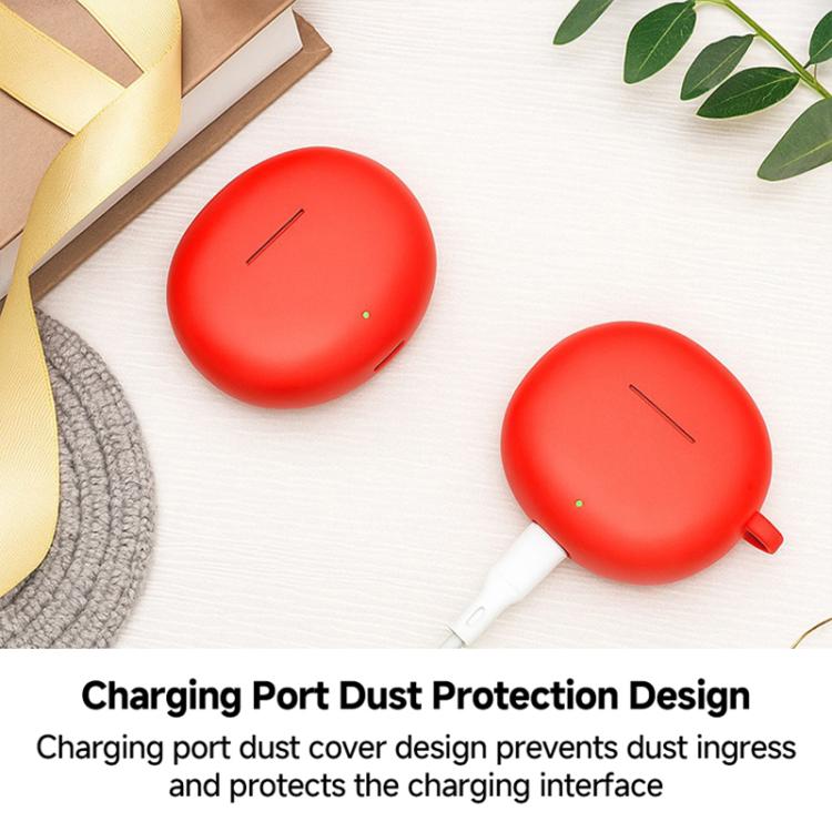 For Honor LCHSE X5s Solid Color Silicone Earphone Protective Cover with Hook