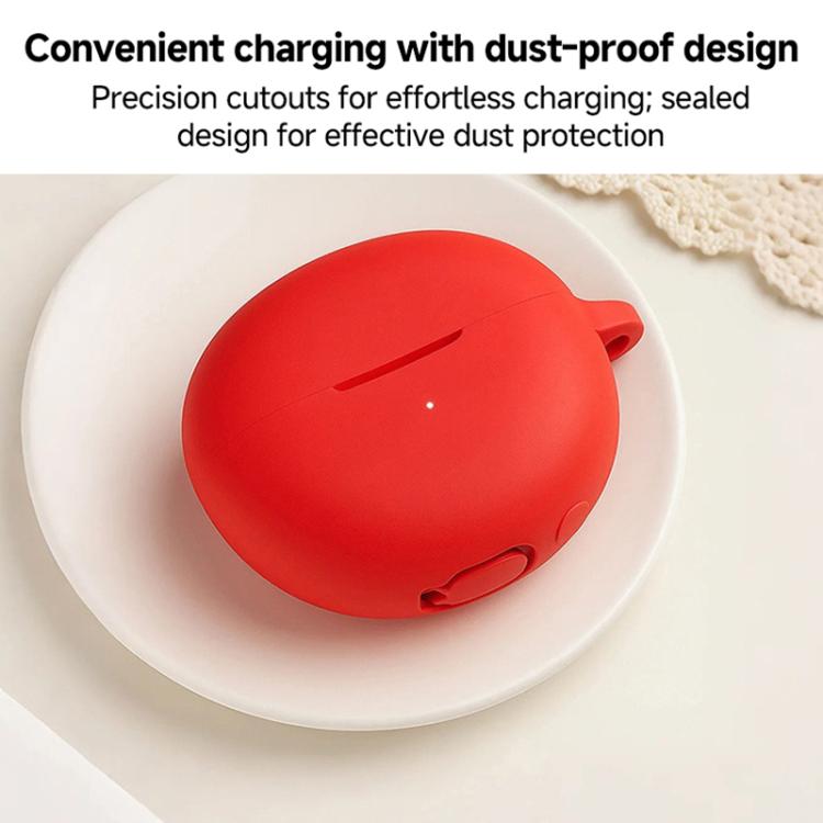 For Honor LCHSE X5s Solid Color Silicone Earphone Protective Cover with Hook