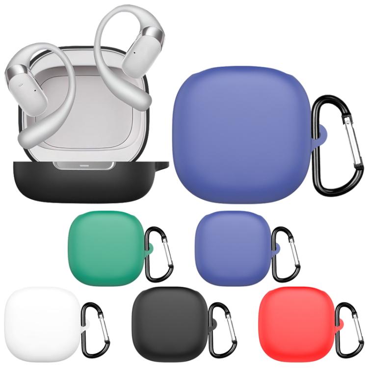 For Shokz OPENFIT 2+T921 Solid Color Silicone Earphone Protective Cover with Hook