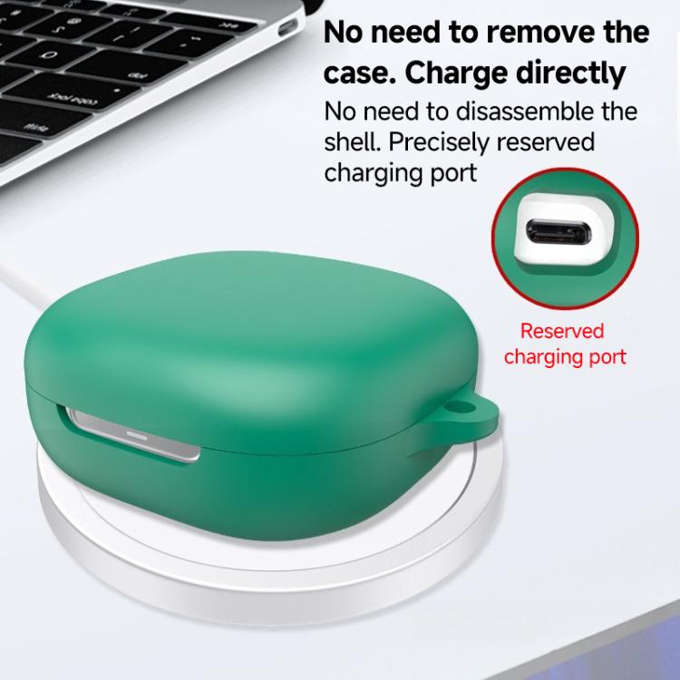 For Shokz OPENFIT 2+T921 Solid Color Silicone Earphone Protective Cover with Hook