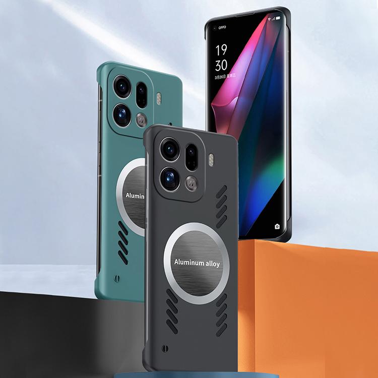 For OPPO Find X9 Pro All-inclusive Lens Frameless Graphene Cooling Phone Case