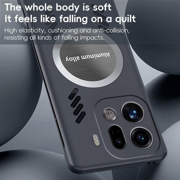 For OPPO Find X9 Pro All-inclusive Lens Frameless Graphene Cooling Phone Case