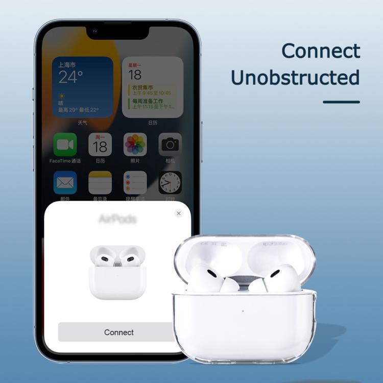 For AirPods Pro 3 Earphone Transparent PC Protective Case