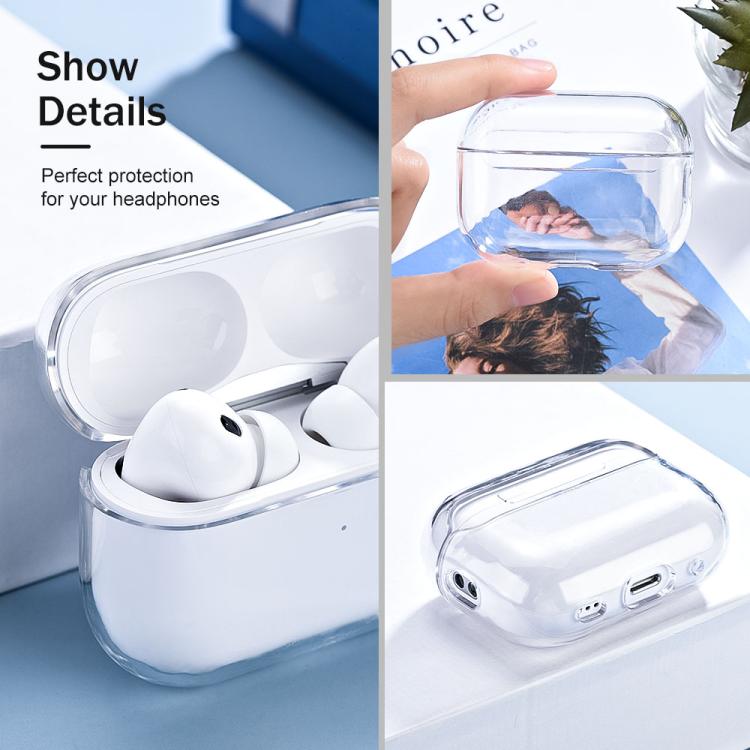 For AirPods Pro 3 Earphone Transparent PC Protective Case