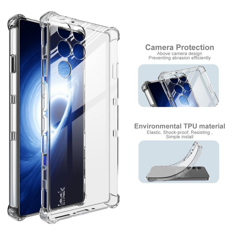For ZTE nubia RedMagic 11 Pro / 11 Pro+ imak Shockproof Airbag TPU Phone Case - Transparent