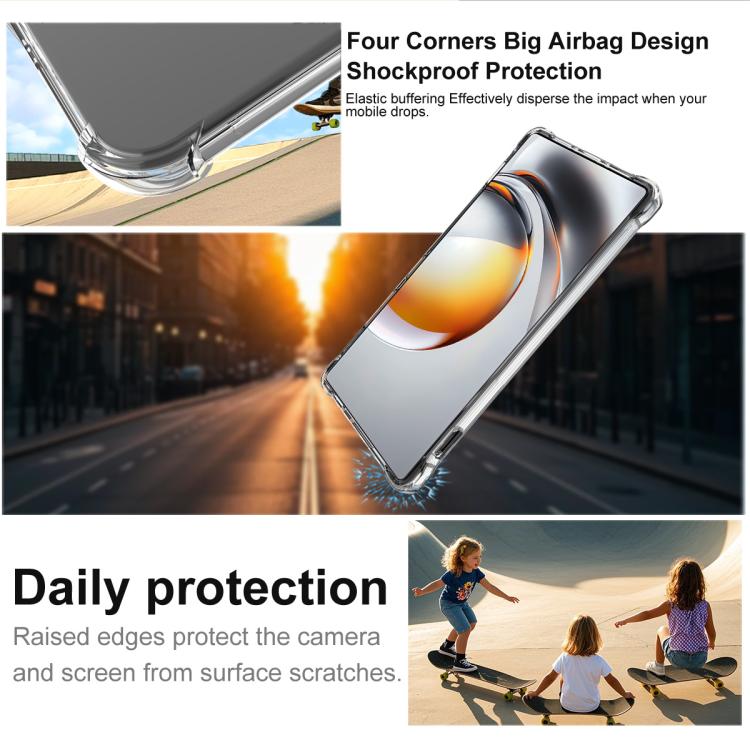 For ZTE nubia Z80 Ultra imak Shockproof Airbag TPU Phone Case - Transparent