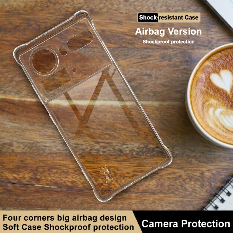 For ZTE nubia Z80 Ultra imak Shockproof Airbag TPU Phone Case - Transparent