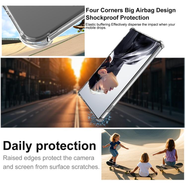 For ZTE nubia RedMagic 11 Air imak Shockproof Airbag TPU Phone Case - Transparent