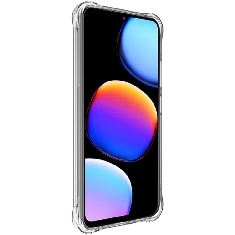 For ZTE nubia V80 Max/Blade V80 Max 4G imak Shockproof Airbag TPU Phone Case - Transparent