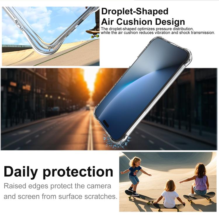 For Honor Magic8 Pro imak Shockproof Airbag TPU Phone Case - Transparent