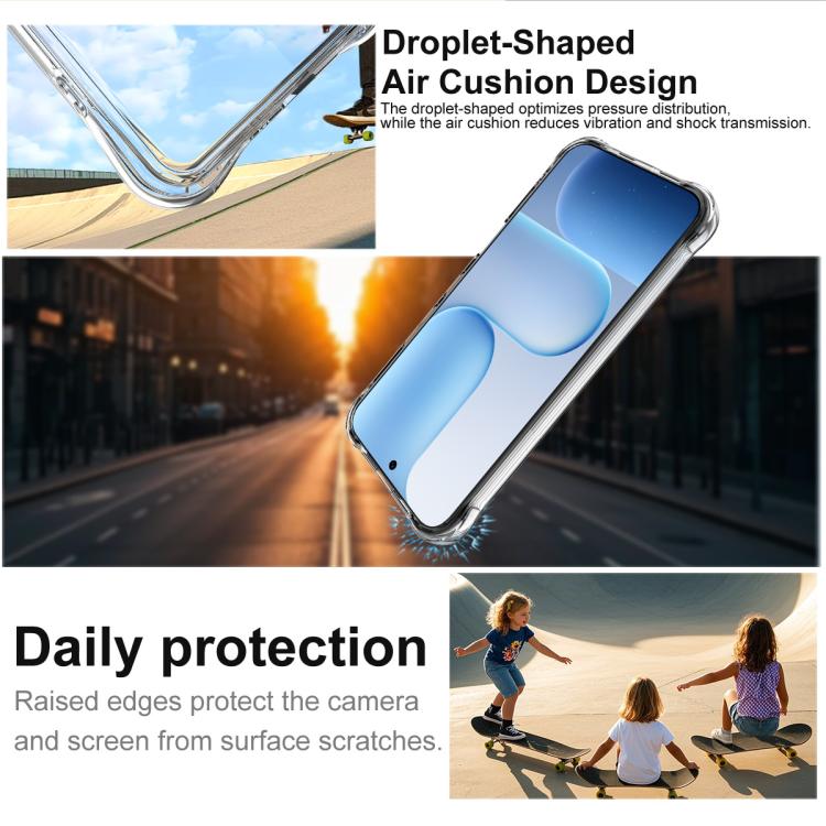 For Honor 500 Pro Global/500 Global 155.8mm imak Shockproof Airbag TPU Phone Case - Transparent
