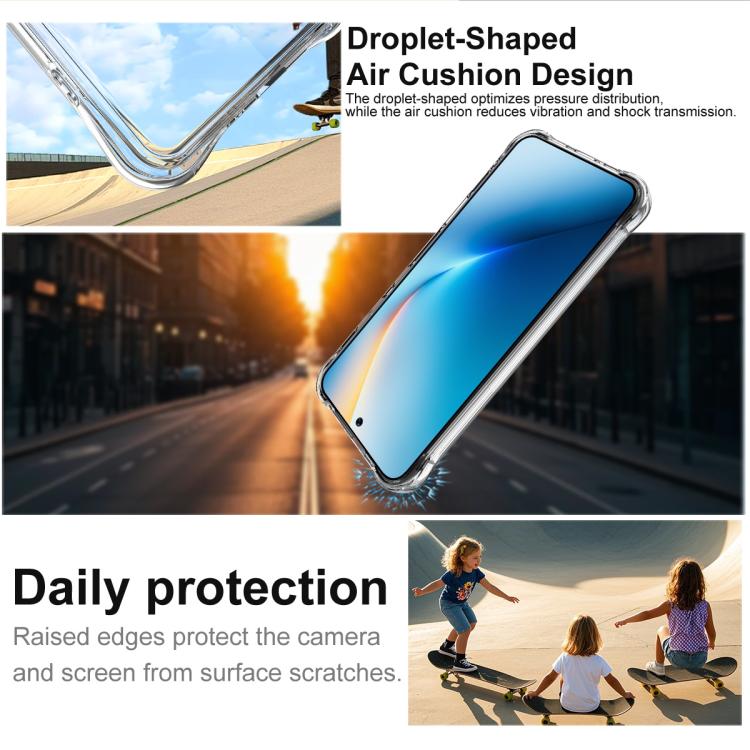 For Honor Win 5G / Win RT 5G imak Shockproof Airbag TPU Phone Case - Transparent