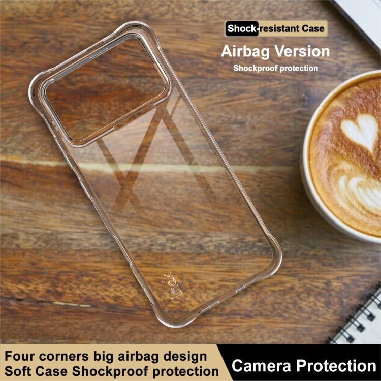 For Honor Win 5G / Win RT 5G imak Shockproof Airbag TPU Phone Case - Transparent