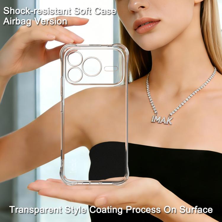 For Honor Power2 imak Shockproof Airbag TPU Phone Case - Transparent