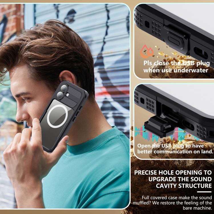 For iPhone 17 RedPepper IP68 Waterproof Triple-proof MagSafe Phone Case