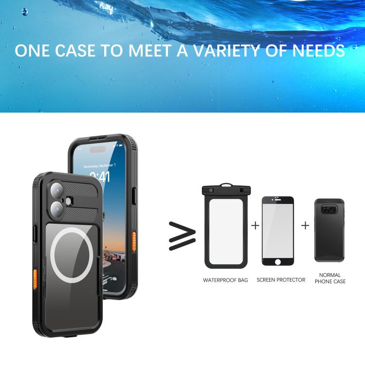 For iPhone 17 RedPepper IP68 Waterproof Triple-proof MagSafe Phone Case